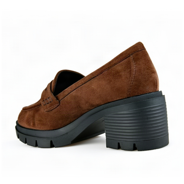lady's shoes textiles brown 0163044