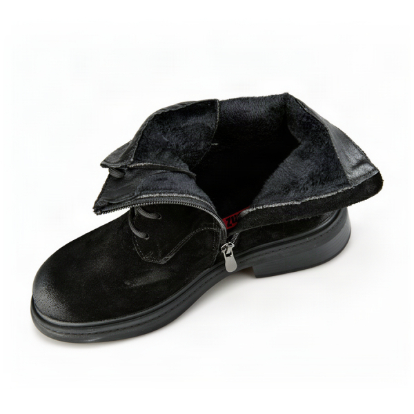 lady's boots genuin leather black 0162663
