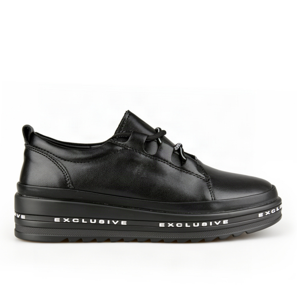 pantofi damă piele naturală negru