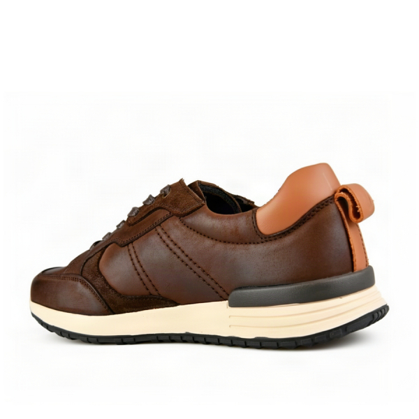 adidași bărbați piele naturală maro 0162962