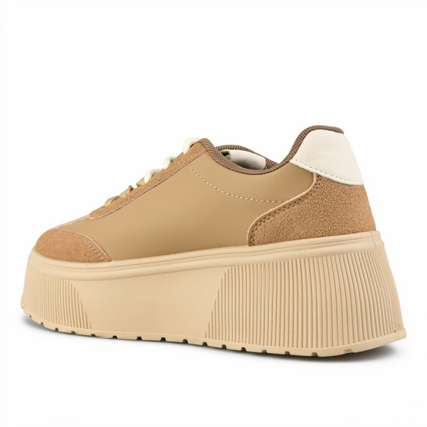 adidași damă piele ecologică maro deschis 0163370