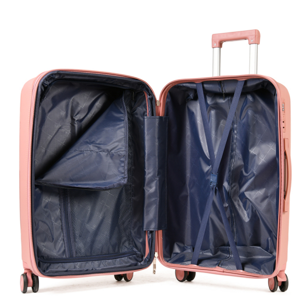 medium suitcase polypropylene pink 0161410