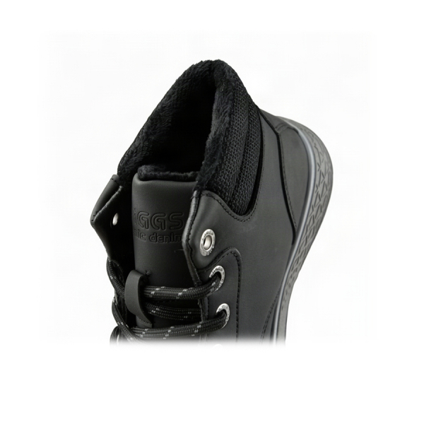 men's boots synthetic leather/textile black 0162608