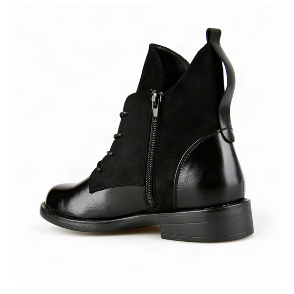 botine damă textil/piele ecologică negru 0162906