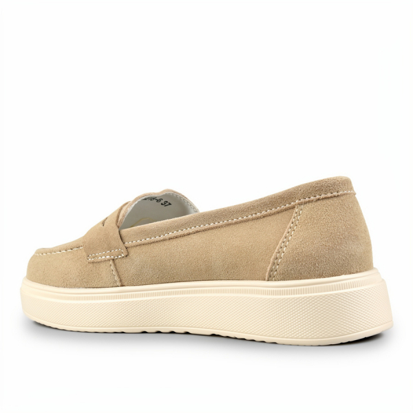 lady's shoes genuin leather beige 0161991