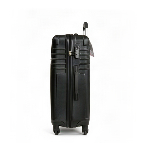 medium suitcase ABS plastic black 0163685