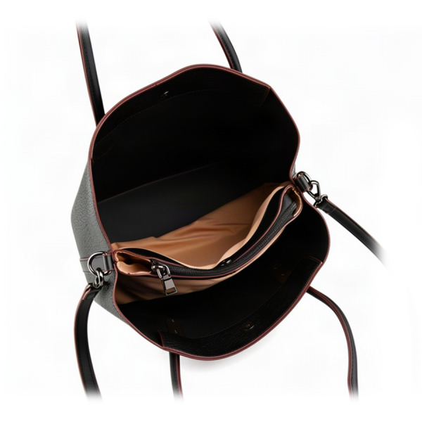 lady's bag synthetic leather black 0163279