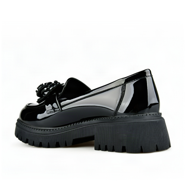 lady's shoes synthetic leather black 0163257