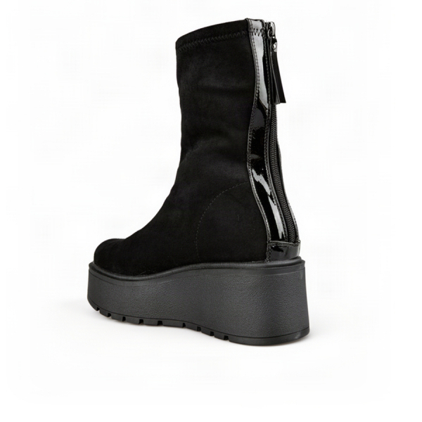 lady's boots textiles black 0162793