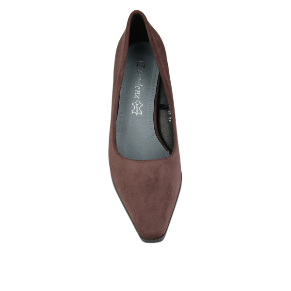 pantofi damă textil maro 0163010