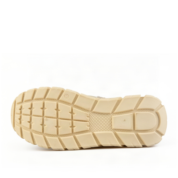 botine damă piele ecologică/textil bej 0163385