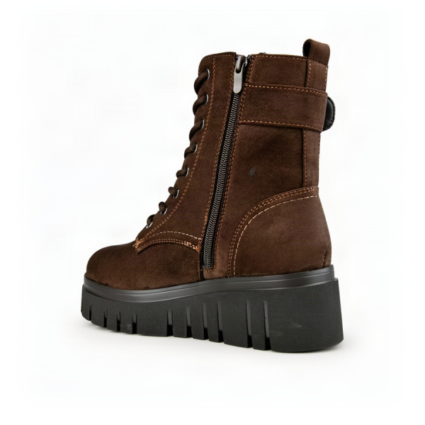 lady's boots textiles brown 0162457