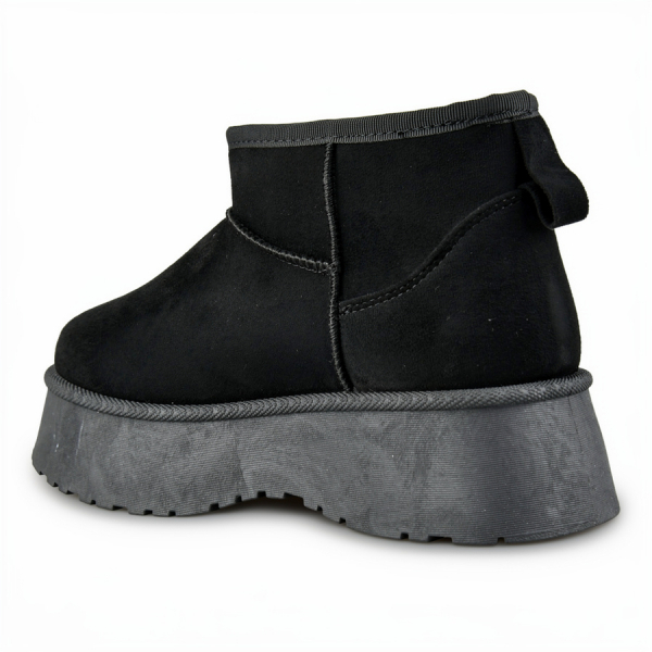 botine de zăpadă damă textil negru 0163353