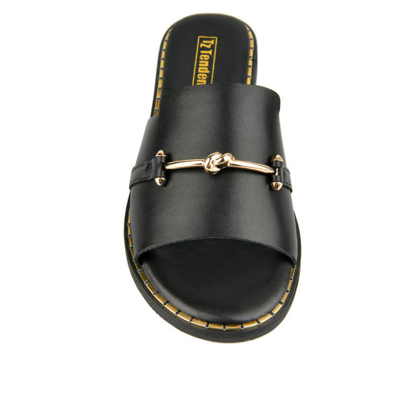 papuci damă piele ecologică negru 0160217