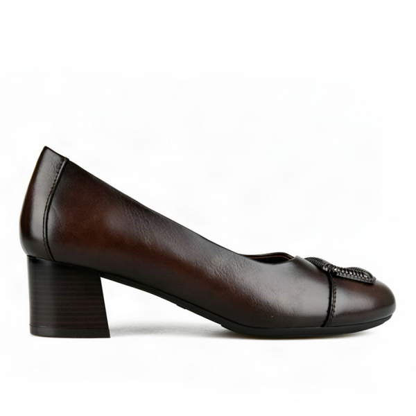 pantofi damă piele ecologică maro 0162904