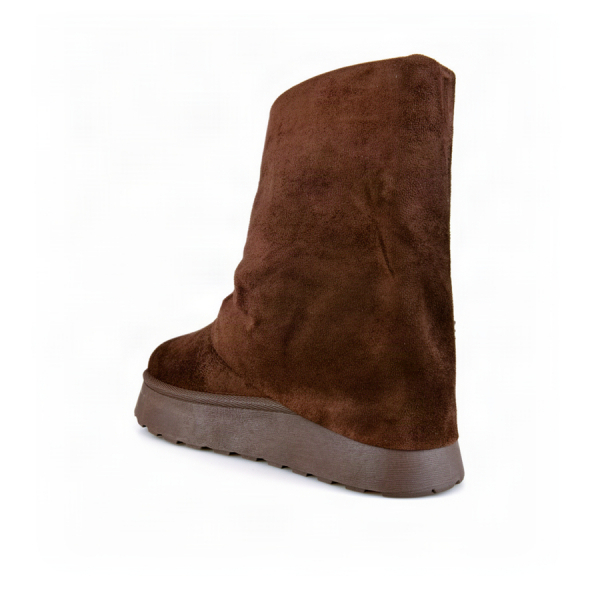 botine damă textil maro 0163234