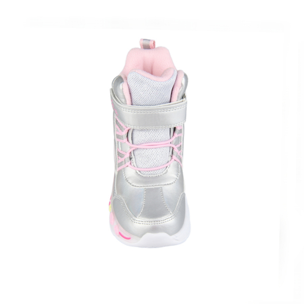 kids boots synthetic leather silver 0162290