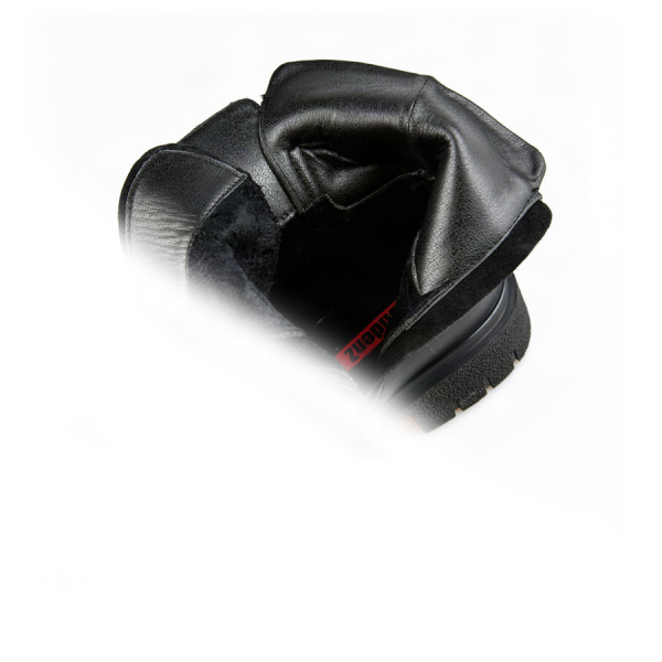 lady's boots genuin leather black 0162666