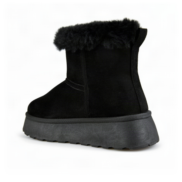 botine damă textil negru 0163248