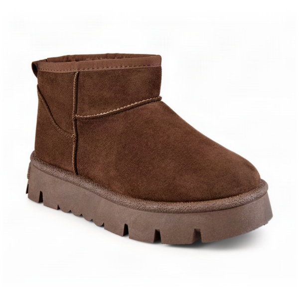 lady's boots textiles brown 0162337