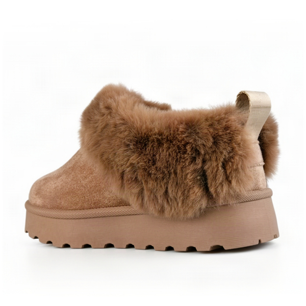 lady's boots textiles brown 0163363