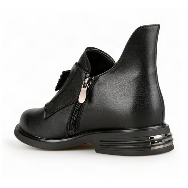 lady's boots genuin leather black 0162658