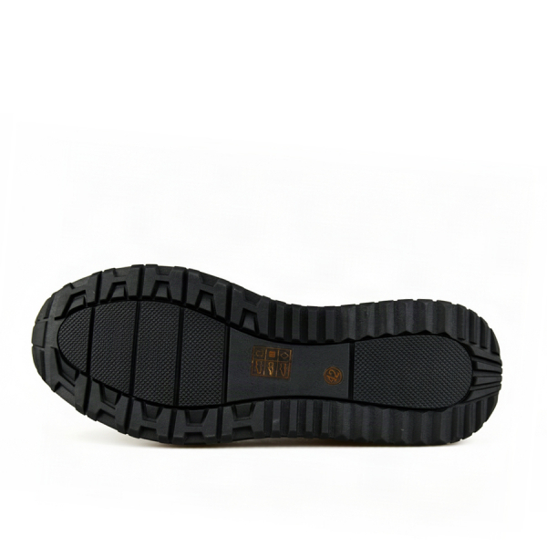 adidași bărbați piele naturală negru 0162961