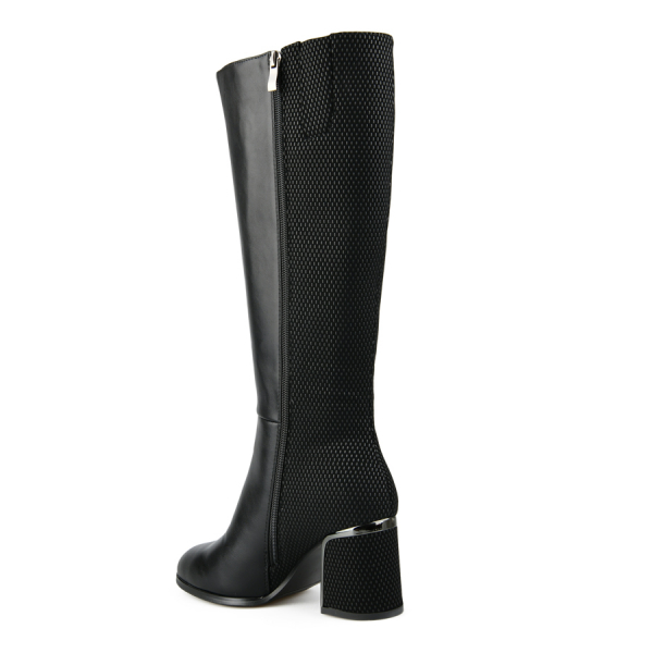 cizme damă piele ecologică negru 0162047