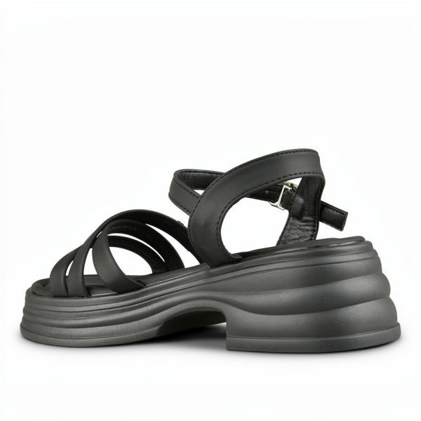 sandale damă piele ecologică negru 0161871
