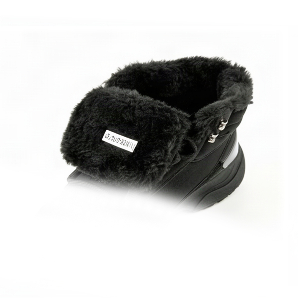 men's boots eco leather/textile black 0162600