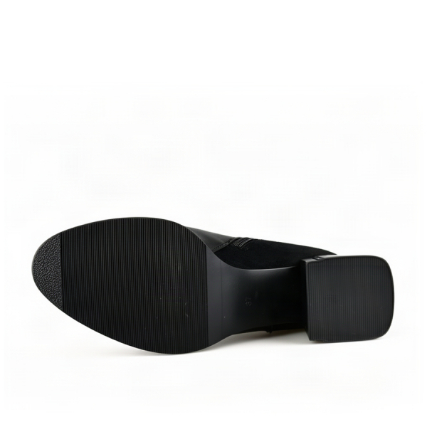 lady's boots synthetic leather/textile black 0162099