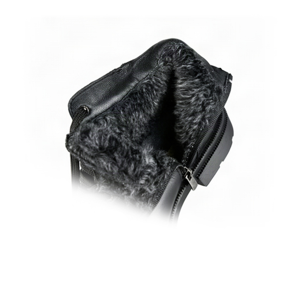 botine bărbați piele naturală negru 0164059