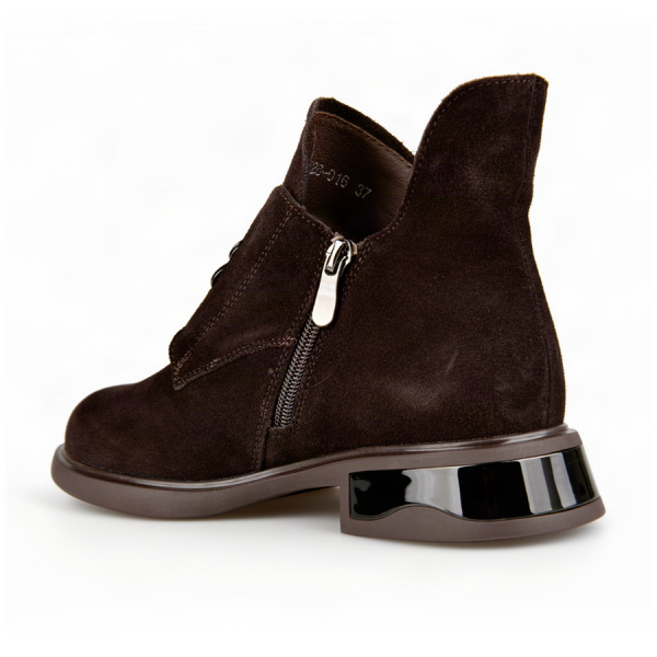 lady's boots genuin leather brown 0162657