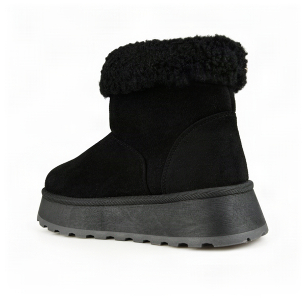 botine damă textil negru 0163246