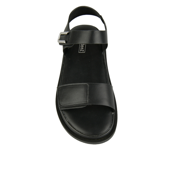 lady's sandals synthetic leather black 0161178