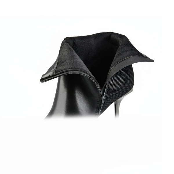 botine damă piele ecologică negru 0162054