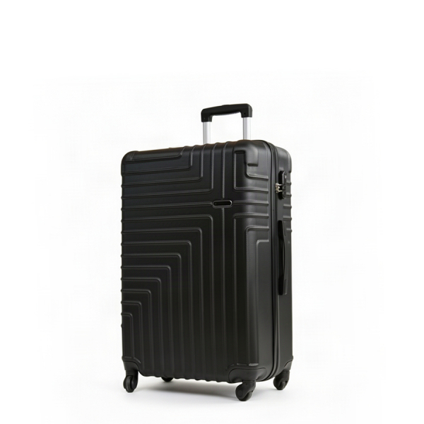 small suitcase ABS plastic black 0163684