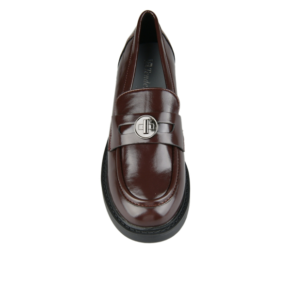 lady's shoes synthetic leather brown 0163045