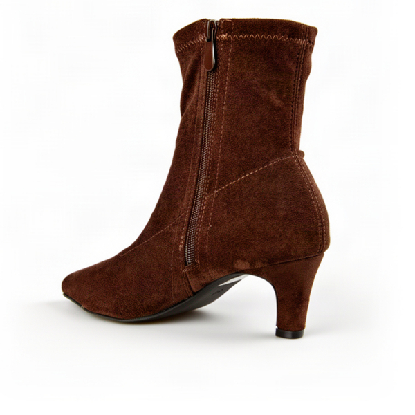 botine damă textil maro 0162825