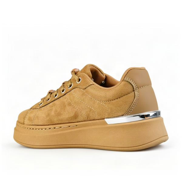lady's shoes eco leather/textile light brown 0162578