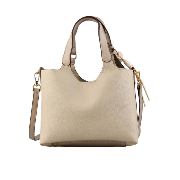 lady's bag synthetic leather beige 0163278