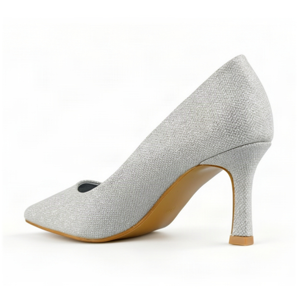lady's shoes synthetic leather silver  0162994