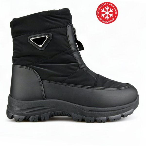 lady's apresque eco leather/textile black
