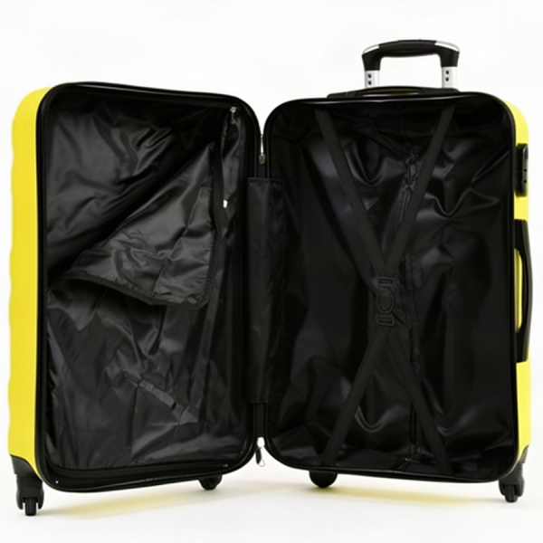 big suitcase ABS plastic yellow 0163659