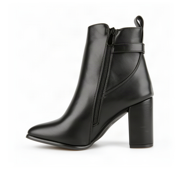 botine damă piele ecologică negru 0162838