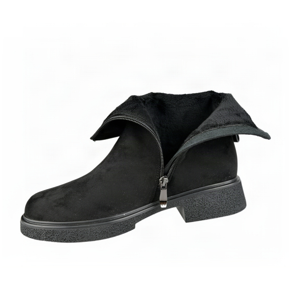 botine damă textil negru 0163398