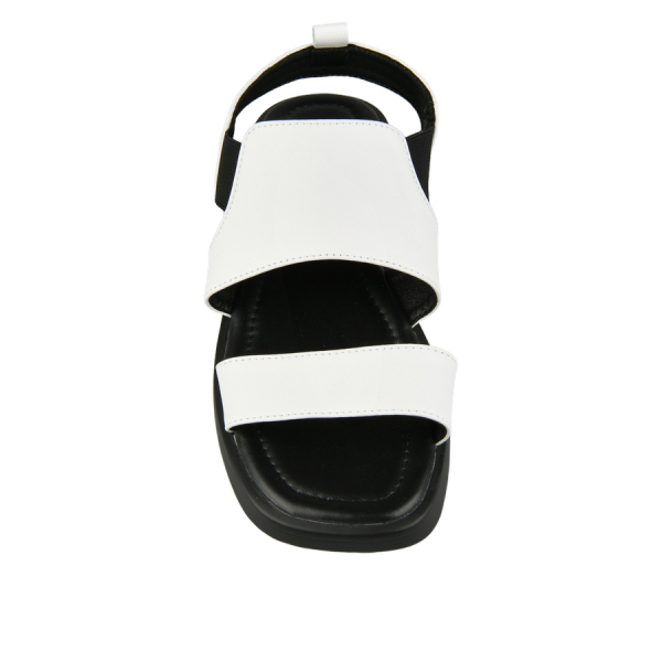 sandale damă piele naturală alb 0161640