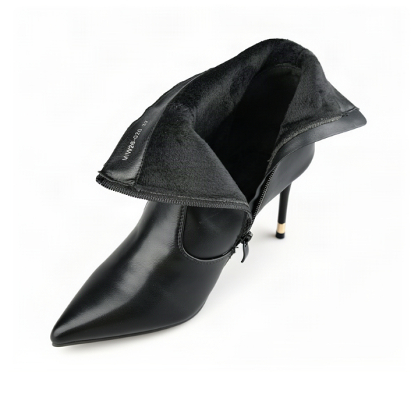 botine damă piele ecologică negru 0163223