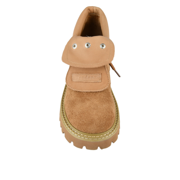 botine damă piele naturală maro deschis 0162660