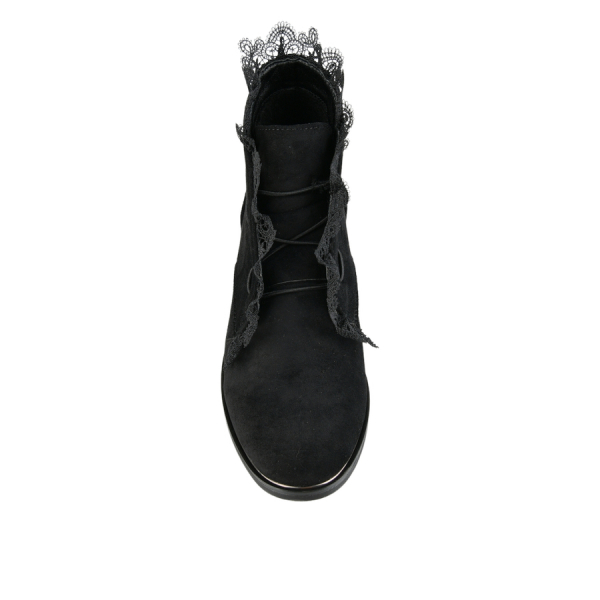 botine damă textil negru 0162468